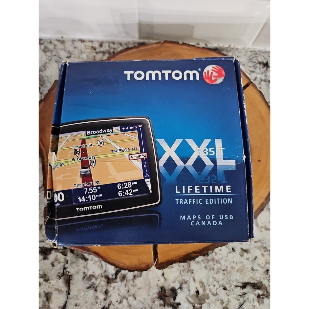 TomTom XXL 535T Car GPS LARGE 5"in touchscreen USA Canada-Maps TESTED works